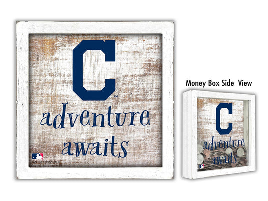 Fan Creations Desktop Stand Cleveland Guardians Adventure Awaits Money Box