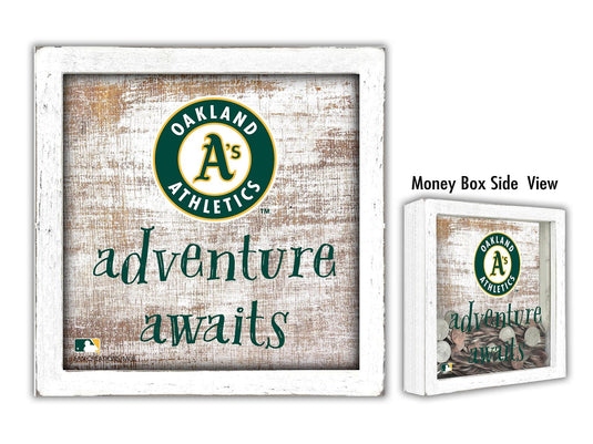 Fan Creations Desktop Stand Oakland Athletics Adventure Awaits Money Box