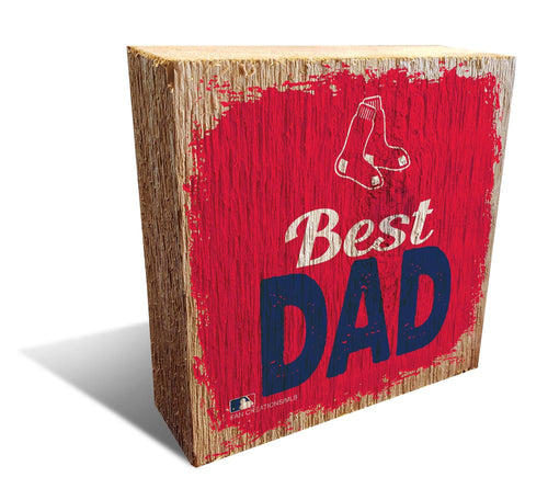 Fan Creations Desktop Stand Boston Red Sox Best Dad Block