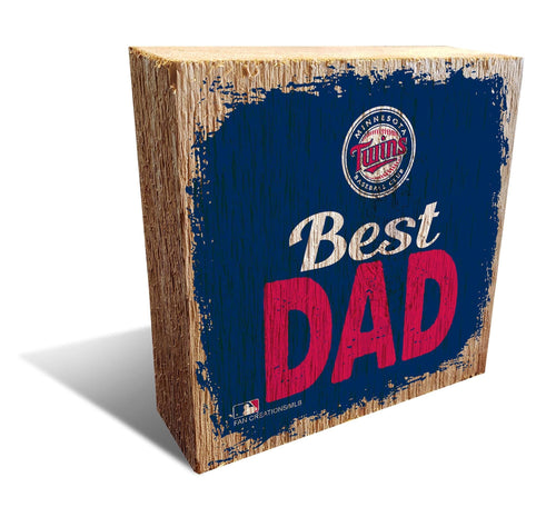 Fan Creations Desktop Stand Minnesota Twins Best Dad Block