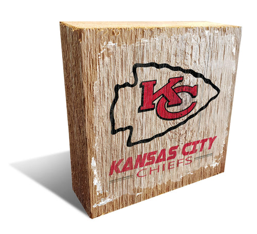 Fan Creations Desktop Stand Kansas City Chiefs Team Logo Block