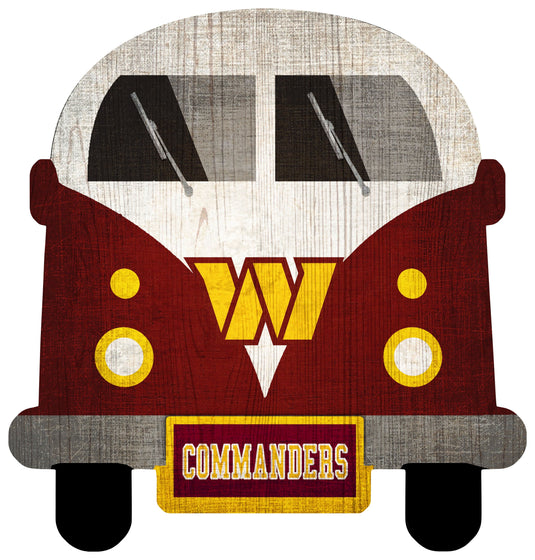 Fan Creations Team Bus Washington Commanders 12" Team Bus Sign