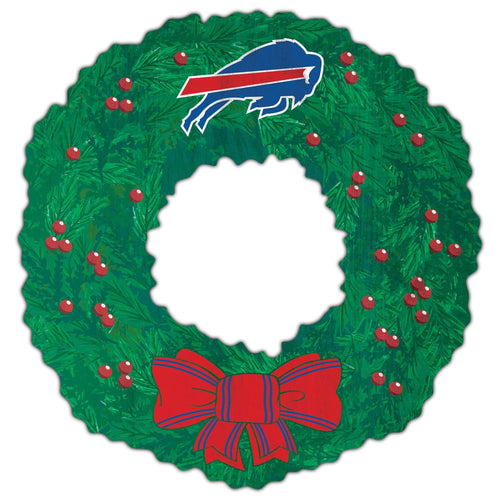 Fan Creations Holiday Home Decor Buffalo Bills Team Wreath 16in