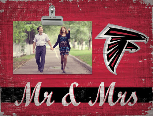 Fan Creations Desktop Stand Atlanta Falcons Mr & Mrs Clip Frame