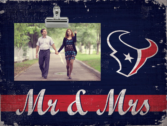 Fan Creations Desktop Stand Houston Texans Mr & Mrs Clip Frame