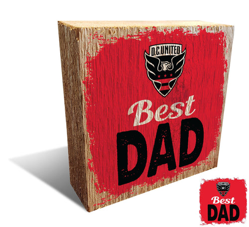 Fan Creations Desktop Stand D.C. United Best Dad Block