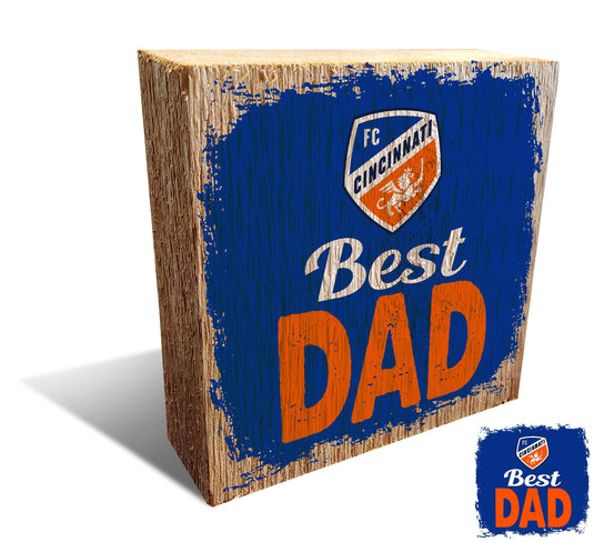 Fan Creations Desktop Stand FC Cincinnati Best Dad Block