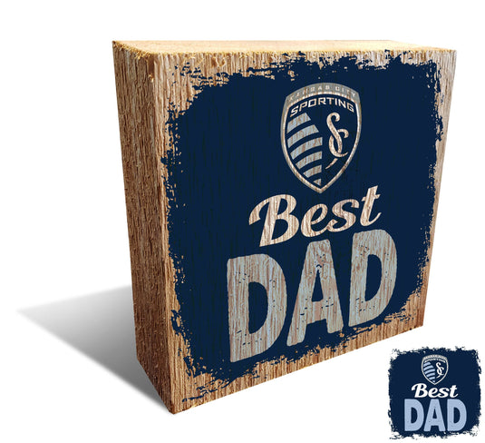 Fan Creations Desktop Stand Sporting Kansas City Best Dad Block