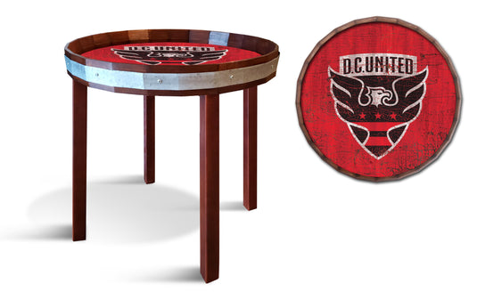 Fan Creations Wall Decor D.C. United  Barrel Top Side Table